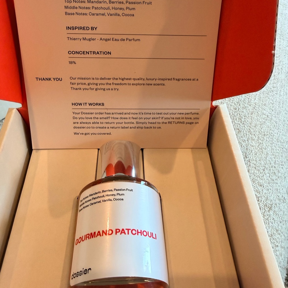 Dossier Gourmand Patchouli Perfume